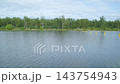 Footage of safety buoys across the Nepean River between Penrith and Emu Plains to warn and protect people from entering the nearby turbulent and dangerous Penrith Weir in New South Wales, Australia 143754943