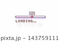 Cute pastel retro pixel art loading bar and progress indicator 143759111