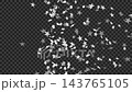 Silver stars dance like a fountain - Christmas image - Transparent material with alpha channel - Vertical 143765105