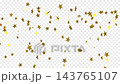 Gold and silver stars dance like a fountain - Christmas image - Transparent background with alpha channel 143765107