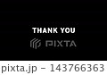 Trendy Echo Effect Thank You Text Animation on Black Background 143766363