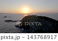 早朝の大バエ灯台(長崎県平戸市生月島) 早朝の大バエ灯台(長崎県平戸市生月島) 143768917