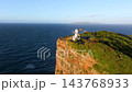 夕暮れの大バエ灯台(長崎県平戸市生月島) 夕暮れの大バエ灯台(長崎県平戸市生月島) 143768933