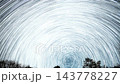 北天の天の川と星の軌跡(日周運動) 143778227