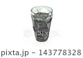Glass of cola on white background 143778328