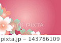 優雅的粉紅色櫻花圖案 4K 143786109