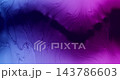 Water paint. Fluid splash. Defocused purple blue neon colorful bubbles wet paper pigment texture spreading on abstract art background. 143786603