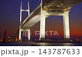 千禧號郵輪起航，黃昏時分駛過海灣大橋（4倍速） 143787633