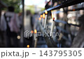 The flame of a candle burning in a temple 143795305