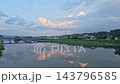 Cloud time-lapse, clouds reflected on the water's surface 143796585
