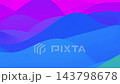 3d render Flowing waves over layered landscape. Smooth modern background with flowing wave forms. Dynamic blue and cyan wave structures flowing seamlessly across layered gradient environment 143798678