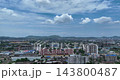 Stunning drone panning shot of Guwahati city near Lokhra and Sarusajai Stunning drone panning shot of Guwahati city near Lokhra and Sarusajai 143800487