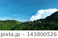 Drone tilt-up shot of Assam's hills merging with the tranquil sky Drone tilt-up shot of Assam's hills merging with the tranquil sky 143800526