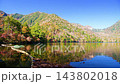 Lake Yunoko in Oku-Nikko, Nikko City, Tochigi Prefecture, is ablaze with autumn colors. 143802018