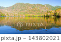 Lake Yunoko in Oku-Nikko, Nikko City, Tochigi Prefecture, is ablaze with autumn colors. 143802021