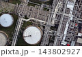 Oil and Gas refinery petrochemical plant industrial, Aerial view oil refinery, Refinery plant, Refinery factory. 143802927