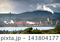 Factory with smoking chimneys. Timelapse 143804177