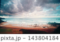 Asturias coast with Carniciega beach in Spain. Timelapse 143804184