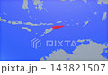 Location and red map of East Timor on the earth 143821507
