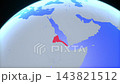 Location and red map of Eritrea on the earth 143821512