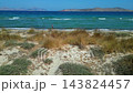 Aerial view of Flamingo beach near Tigkaki in Kos island, Greece 143824457