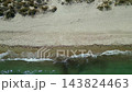 Aerial view of Flamingo beach near Tigkaki in Kos island, Greece 143824463