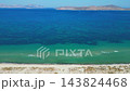 Aerial view of Flamingo beach near Tigkaki in Kos island, Greece 143824468