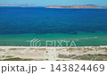 Aerial view of Flamingo beach near Tigkaki in Kos island, Greece 143824469