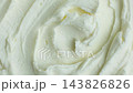 Top view abstract texture of smooth whipped cottage cheese. 143826826