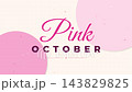Breast Cancer Awareness Pink October Script Title Blossom Animation 143829825