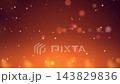 Diwali Warm Bokeh Lights Glowing on Orange Background Loop 143829836