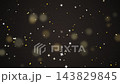 Black Friday Gold Confetti Storm on Black Loop Background 143829845