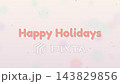 Happy Holidays Soft Pastel Rounded Text Loop Christmas 143829856