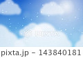 4K 超高清循環背景，白色雲朵在夏日藍天上飄蕩，陽光照射，光粒子升騰。 143840181