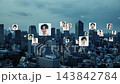 Cities and people. Society, administration, citizens, human resources, social media, DX, systems, companies, employment, Japan, matching, introductions, future 143842784