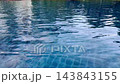 Blue water in the swimming pool 143843155