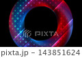 Patriotic American red and blue glowing circle motion background 143851624
