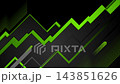 Black financial growth chart motion background with green arrows 143851626