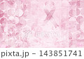 Breast cancer awareness month pink ribbon and geometric pattern motion background 143851741