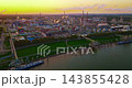 Aerial view of large industrial oil refinery with storage facilities in an industrial zone, Germany 143855428