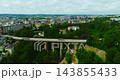 Aerial view of the beautiful city of Luxembourg, with its bridge and lovely old town 143855433
