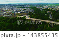 Aerial view of the beautiful city of Luxembourg, with its bridge and lovely old town 143855435