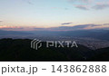 Terraced rice fields in Hirabayashi, Fujikawa Town, Yamanashi Prefecture, with a view of Mt. Fuji: Autumn rural landscape 143862888