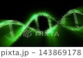 The DNA chain rotates in a helix.This video make a perfect concept for human DNA, microbiology, RNA protein, pharmaceutical health, genetics, stem cell research, healthcare, or the human genome. 143869178