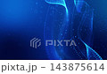 3d render particles background VJ loop Visual scene featuring luminous particles and fingerprinted textures in cinematic environment. Imagine filmlike background filled with glowing particles 143875614