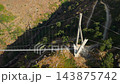 Aerial View of 516 Arouca Suspension Bridge Over Paiva River Gorge 143875742