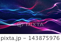 3d render VJ loop. Pulsating neon particles create energetic cosmic visual effects for performances. Colorful neon and cyan motions synchronize with beats for immersive visual experiences during live 143875976