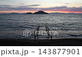 Magnificent sunset on a cloudy day over the Aegean Sea in autumn 143877901