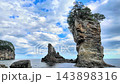 三王岩と太平洋の絶景　岩手県宮古市 143898316