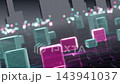 Pink green boxes data cubes bg able to loop endless 143941037